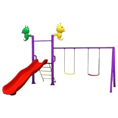 MYTS Outdoor  Small playcentre with slide and 2 swings for kids 